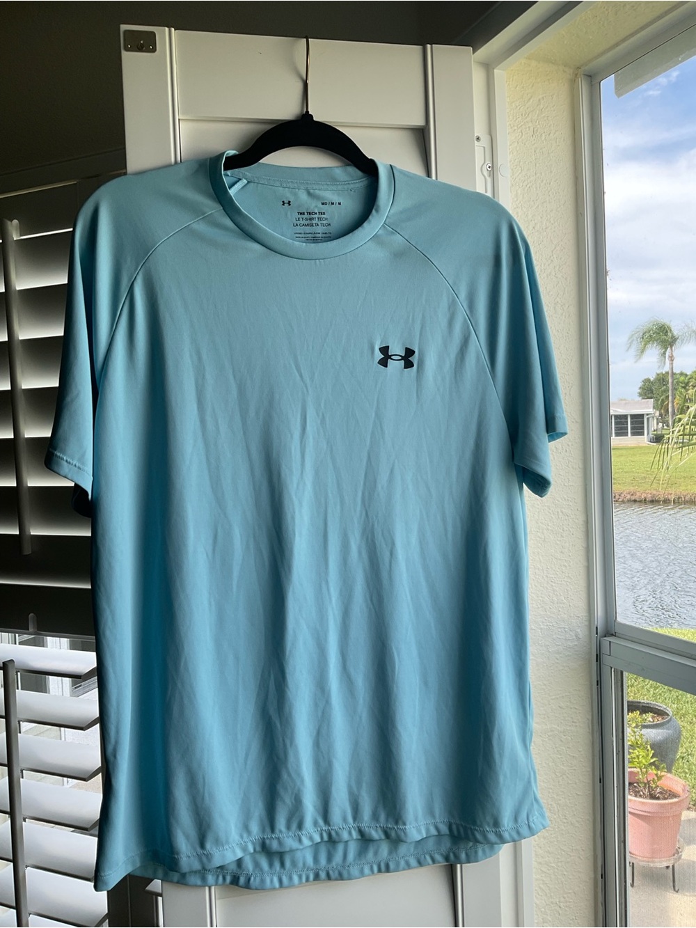 NWOT Under Armour Tech 2.0 Short Sleeve T-Shirt, Medium, Blizzard Blue